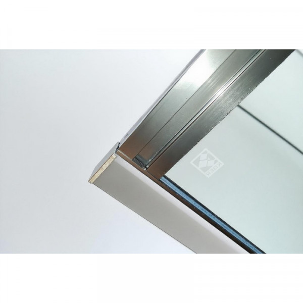 Шторки стеклянные на ванну раздвижные Koer SR BS06-120x150-TR-07 прозрачное стекло Easy Clean 6мм, графит (KR5947)