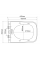 Унітаз-біде підвісний Mixxus Premium QUADRO-1301-R 510x350x345mm система змиву RIMLESS (MP6658)