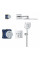 Душевая система скрытого монтажа на 3 выхода с термостатом Grohe Grohtherm SmartControl (34864000)