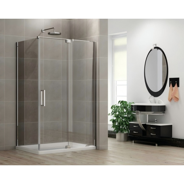 Душова кабіна без піддону Koer SR SC02-120x90x200-TR-01 прозоре скло Easy Clean 8мм, хром (KR5354)