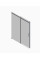 Дверь в нишу Koer SR SD02-120x200-TR-01 прозрачное стекло Easy Clean 8мм, хром (KR5384)