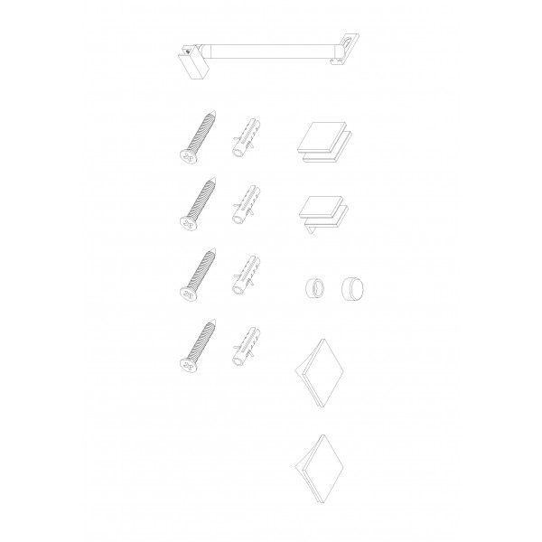 Бічна стінка до кабіни Koer SR SW04-90x200-TR-01 прозоре скло Easy Clean 10мм, хром (KR5390)