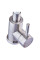 Смеситель для кухни с силиконовым изливом Champion SUS-011 Refl.White (нерж. сталь) (CH0331)