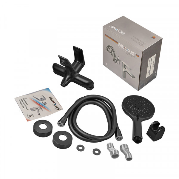 Змішувач для ванни Mixxus Premium DERBY 009 (EURO) BLACK (MI6603)