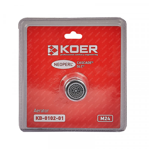 Аератор М-24 Koer KB-0102-01 NEOPERL CASCADE SLC (Колір хром) (AC0636)