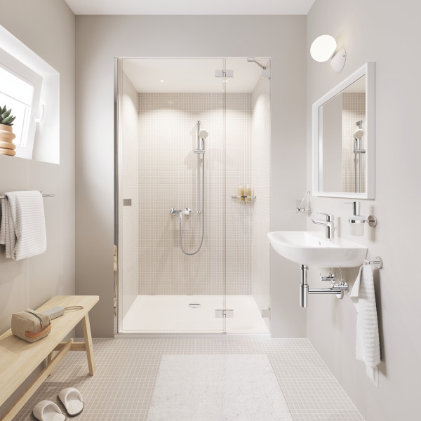 Большая угловая полочка-решетка Grohe Bau Cosmopolitan Neutral (40663001)