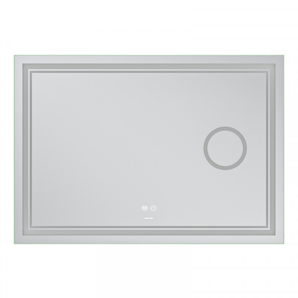 Дзеркало Mixxus Premium QUADRO MR20-120x80 з Led Touch, Anti-fog, димером, регулятором яскравості, лінзою (MP6624)