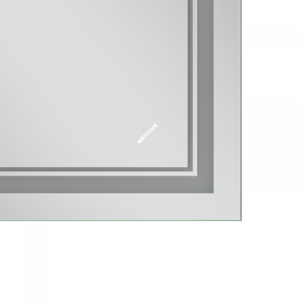 Дзеркало Mixxus Premium QUADRO MR20-80x60-Reverse з Led Touch, Anti-fog, димером, регулятором яскравості (MP6619)