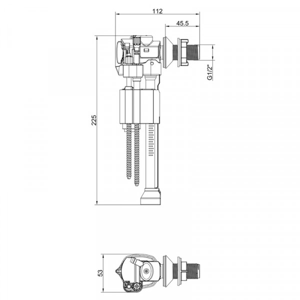 Арматура НАПОВНЮВАЛЬНА KOER KT-0108-1/2