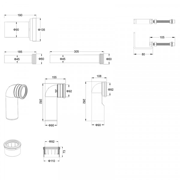 Комплект: Mixxus Premium Ellipse-SET-2102 (в 2 ящ) Унітаз система змиву Tornado 3.0+ Інсталяція Koer KT-0404 + панель KT-0604-01 Chrome (MP6690)