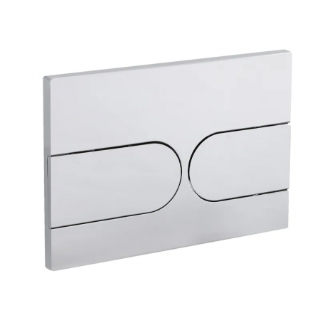 Панель смыва Koer KT-0604-01 240x160x10mm пластиковая, закругленная кнопка (KR5323)