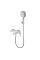 Смеситель для ванны с коротким изливом KOER KB-41009-04 (Цвет хром+белый) (KR5985)