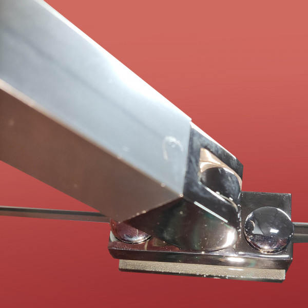 Бічна стінка до кабіни Koer SR SW04-90x200-TR-01 прозоре скло Easy Clean 10мм, хром (KR5390)
