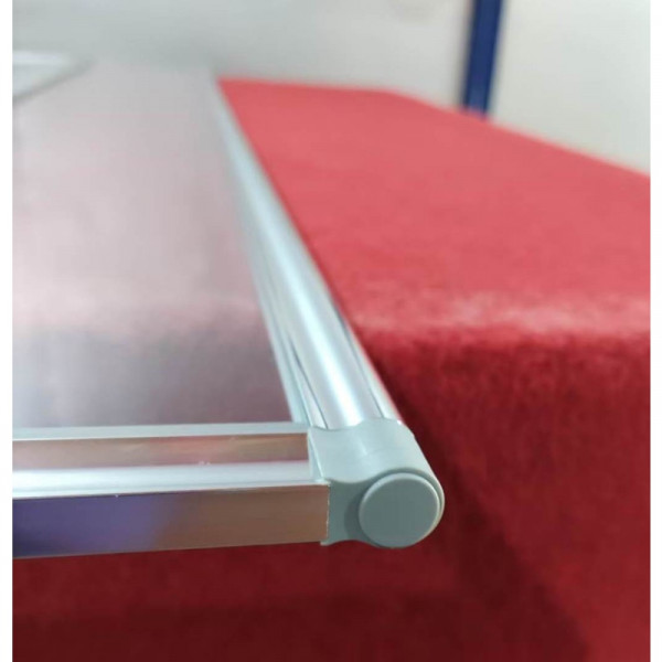 Шторки стеклянные на ванную складные Koer SR BS07-80x140-TR-01 прозрачное стекло Easy Clean 4мм, хром (KR5948)