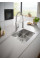 Смеситель для кухни с гибким изливом Grohe Eurocube (31395000)
