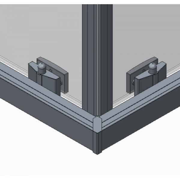 Душевая кабина без поддона Koer SR SC10-90x90x195-TR-12 прозрачное стекло Easy Clean 6мм, матовое золото (KR5943)