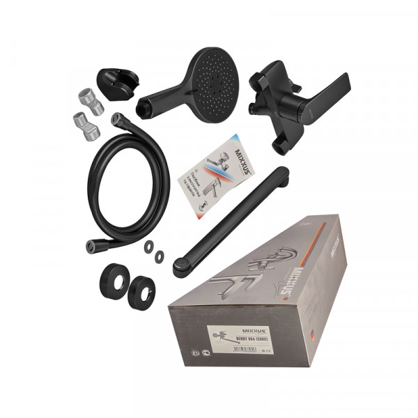 Змішувач для ванни Mixxus Premium DERBY 006 (EURO) BLACK (MI6602)