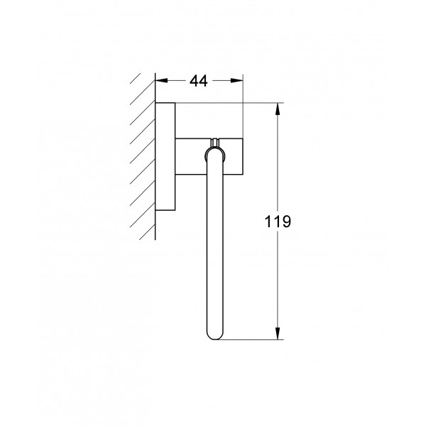 Держатель для туалетной бумаги Grohe Essentials New (40689001)