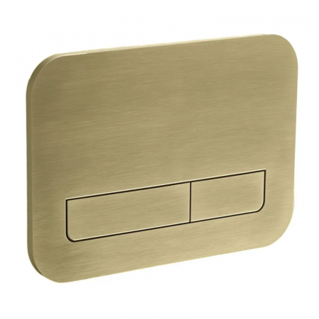Панель смыва Koer KT-0609-12 240x160x7mm пластиковая, линейная кнопка (цвет матовое золото) (KR6132)