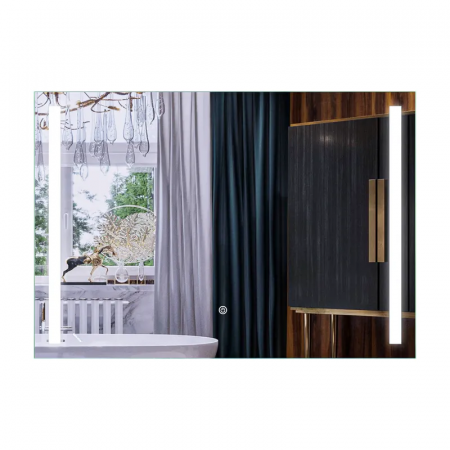 Зеркало Mixxus Premium LINES MR18-100x70-Reverse с Led Touch, Anti-fog, димером, регулятором яркости (MP6627)