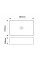 Раковина накладна Mixxus Premium QUADRO-0208 MARBLE 480х315х140mm з переливом (MP6518)