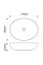 Раковина накладна Mixxus Premium ELLIPSE-0102 MARBLE 515х400х130mm (MP6552)