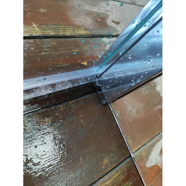 Душевая перегородка Koer SR SP03-30x200-TR-01 Walk-In (двиг. часть) прозрачное стекло Easy Clean 8мм, хром (KR5399)