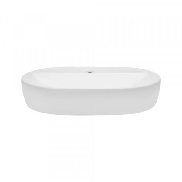Раковина накладна Mixxus Premium ELLIPSE-0204 600х380х115mm з отвором під змішувач (MP6679)