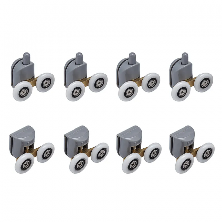 Комплект роликов для кабины Mixxus Rollers SCP03-4x4 Graphite двойной 4 вер.+4 ниж.(серый) (MI8163)
