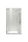 Дверь в нишу Koer SR SD01-140x200-TR-01 прозрачное стекло Easy Clean 8мм, хром (KR5380)