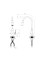 Змішувач для кухні Mixxus Premium Matis 011-T (NUT) Graphite Refl.Black (Колір граф.+сил.вилив чорн) (MI8268)