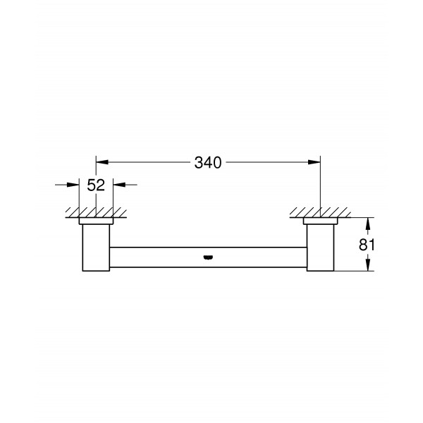 Поручень для ванны Grohe Essentials Cube New (40514001)