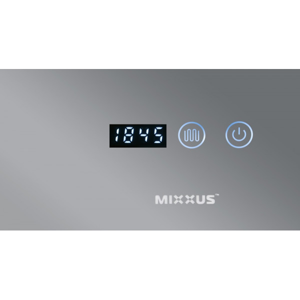 Дзеркало Mixxus HARD MR06-50x80-CASE з Led Touch, Anti-fog, димером, регулятором яскравості, годинником (MI6657)