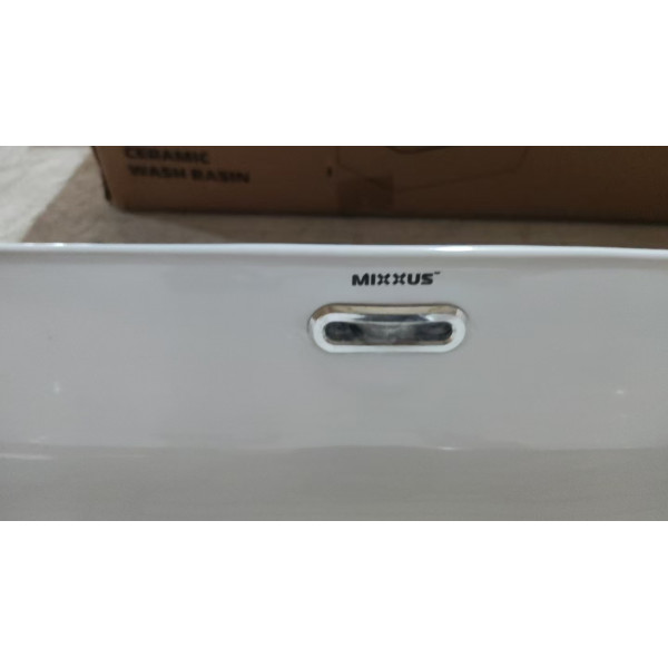 Раковина накладна Mixxus Premium QUADRO-0209 600х370х140mm з переливом (MP6522)