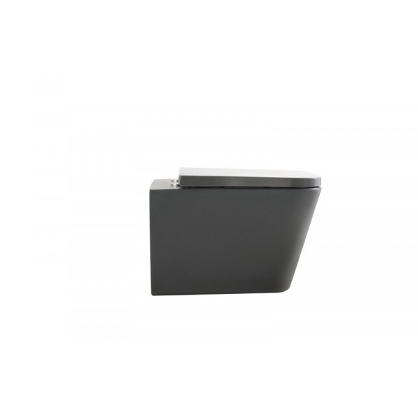 Унітаз підвісний Mixxus Premium QUADRO-0305-R GRAY 510x350x345mm система змиву RIMLESS (MP6656)