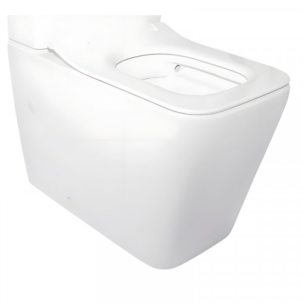 Чаша унитаза-компакта Mixxus Quadro-0403-R Bowl 640х360х835 Rimless без сиденья (MI8341)