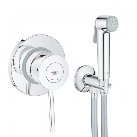 Набор 2 в 1 для туалета Grohe BauClassic (к-кт гиг.душа, смеситель прих.монтажа) (UA2904800S)