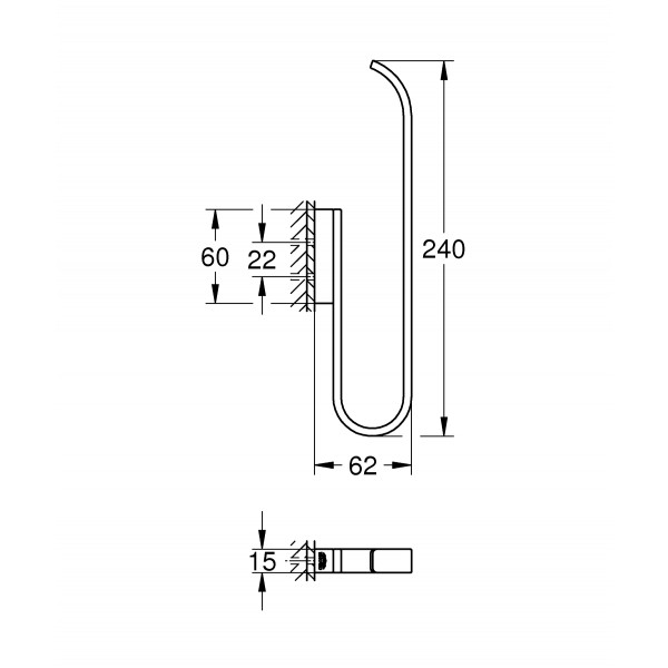 Держатель для запасного рулона туалетной бумаги Grohe Selection (41067000)