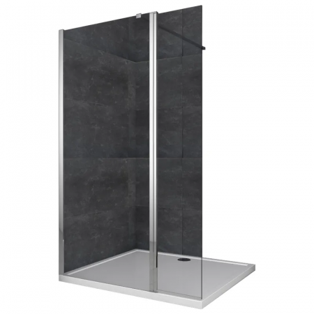 Душевая перегородка Koer SR SP03-120x200-TR-01 Walk-In прозрачное стекло Easy Clean 8мм, хром (KR5398)