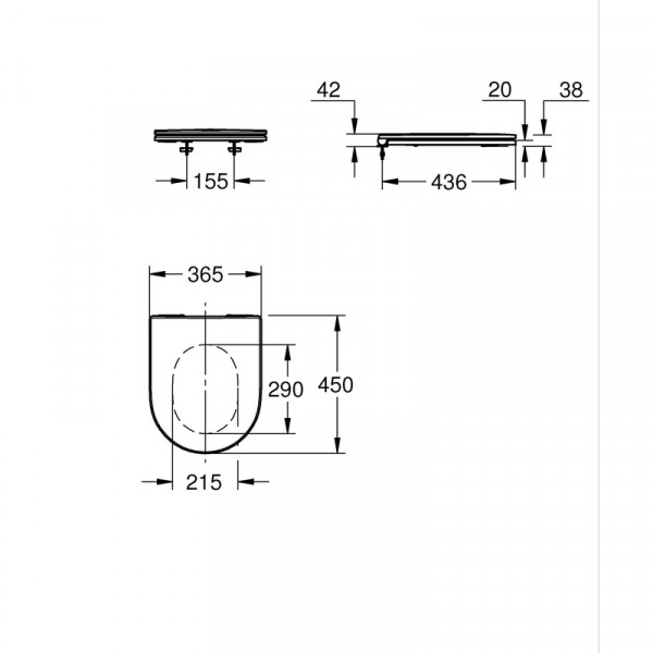 Сидения для унитаза Grohe Euro Ceramic (102500SH00)