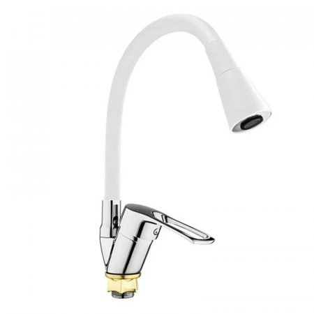 Смеситель для кухни Mixxus Dany 011 (NUT) REFL.WHITE (без подвода) (MI6576)