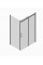 Бічна стінка до кабіни Koer SR SW01-90x200-TR-07 прозоре скло Easy Clean 8мм, графіт (KR5382)