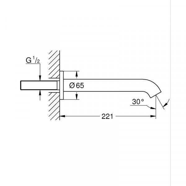 Излив для ванны Grohe Essence (13449001)