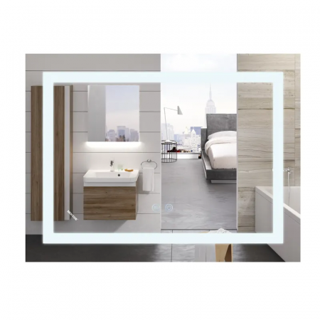 Зеркало Mixxus WARM MR12-70x50-Reverse с Led Touch, Anti-fog, димером, регулятором яркости (MI6670)