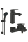 Набор смесителей для ванной Grohe Cubeo (UA125246M243)