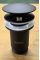 Донный клапан для раковины Koer PW-07-05 1 1/4'' с переливом автоматический СLICK-СLACK (Цвет черный) (KR5785)