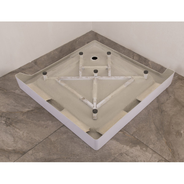 Душова кабіна з низьким піддоном Mixxus CUBIC SCT01-100x100x195-FB CHROME матове скло 4мм (MI6904)
