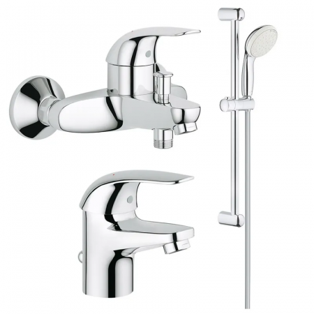 Набор смесителей Grohe Euroeco для ванной (123226S)