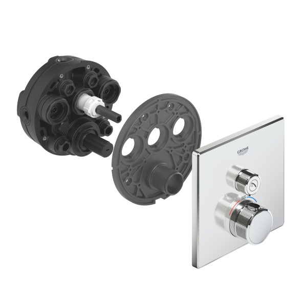 Термостат скрытого монтажа с одной кнопкой управления Grohe Grohtherm SmartControl (29123000)