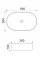 Раковина накладна Mixxus Premium ELLIPSE-0109 GRAY 500x300x140mm (MP6653)